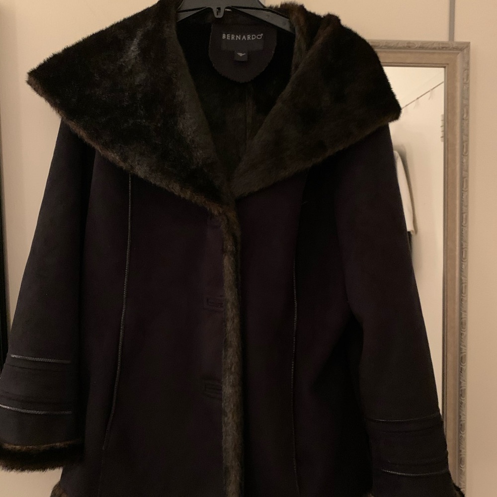 Bernardo Faux Shearling Coat XL